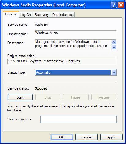 Windows Audio Services