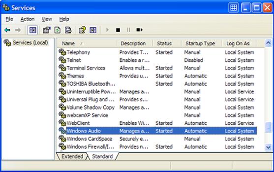 Windows Audio Services